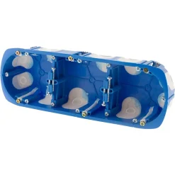 Boite D'Encastrement-Boîte 3 postes No Air multimatériaux Ø67 x P.40 mm