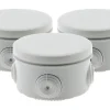 Zenitech Boîte De Dérivation-3 boîtes dérivation IP55 diamètre 80x40mm