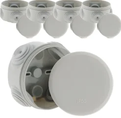 Zenitech Boîte De Dérivation-5 Boîtes dérivation IP55 diamètre 70x35mm