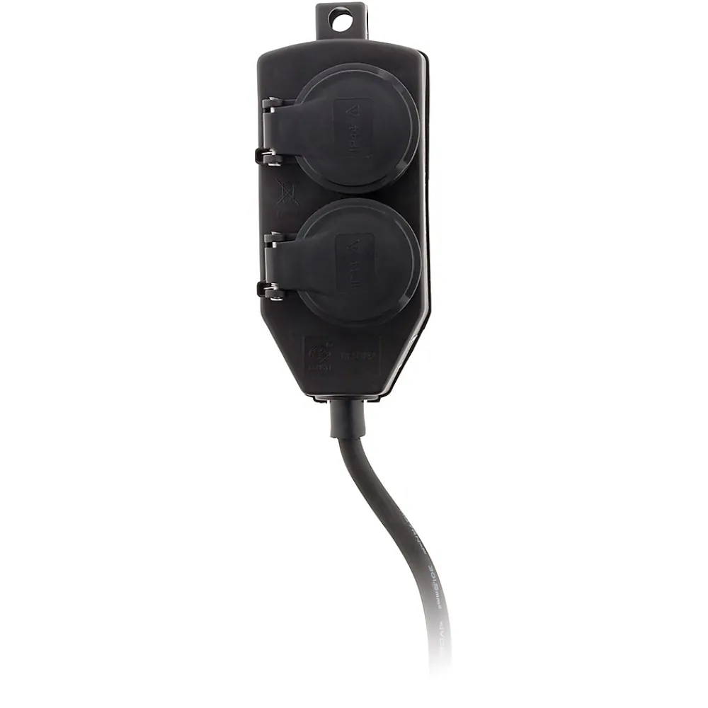Zenitech Boîte De Dérivation-Boîtier de dérivation 4 prises IP44 5m - Noir -