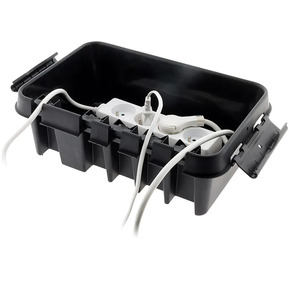 Zenitech Range-Fil Et Cache-Fil|Range-Fil Et Cache-Fil-Boîtier de raccordement étanche IP55 - Noir -