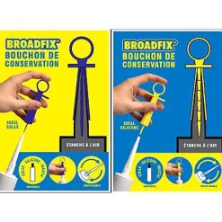 Broadfix Mastic, Cartouche Joint Et Silicone-Bouchon de conservation bleu