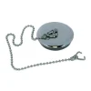 Watts Industries Bouchon d'évier 40x45 plaque inox à chainette avec borne - WATTS - 4643067