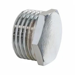 Somatherm for you Bouchon laiton chromé Mâle 12/17 (3/8"), lot de 2