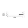 Diall Boulon de charpente galvanisé 14 x 180 mm