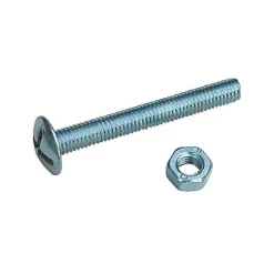 Diall 10 boulons poêlier acier zingué Ø8 x 40 mm