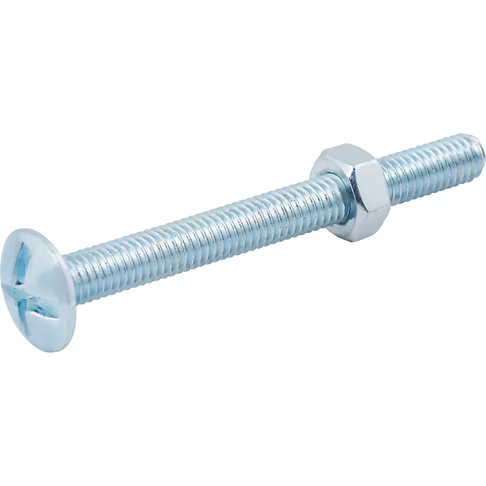 Diall 10 boulons poêlier tête plate 6 x 60 mm
