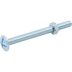 Diall Boulon-10 boulons poêlier tête plate 6 x 70 mm