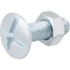 Diall Boulon-10 boulons poêlier tête plate 5 x 16 mm