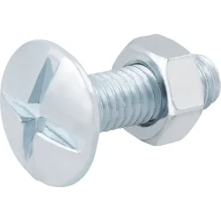 Diall Boulon-10 boulons poêlier tête plate 5 x 16 mm