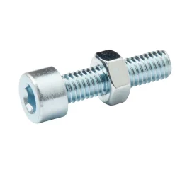 Diall Boulon-20 boulons tête cylindrique acier zingué 5 x 20 mm