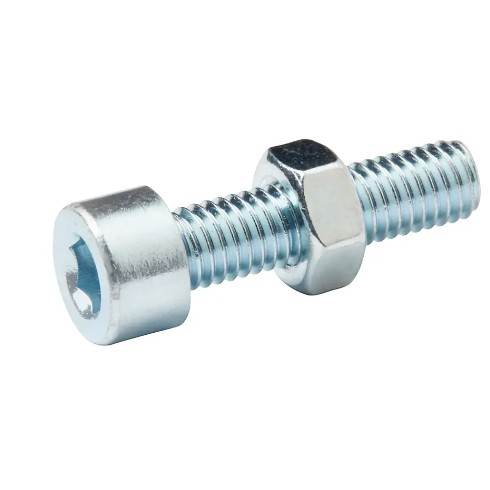 Diall Boulon-20 boulons tête cylindrique acier zingué 5 x 20 mm