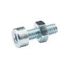 Diall 20 boulons tête cylindrique acier zingué 4 x 12 mm