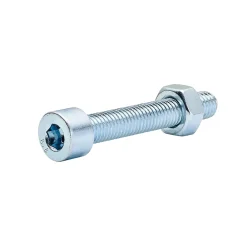 Diall Boulon-20 boulons tête cylindrique acier zingué 8 x 50 mm