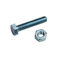 Diall Boulon-10 boulons tête hexagonale acier zingué Ø8 x 16 mm