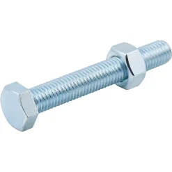 Diall Boulon-10 boulons tête héxagonale acier zingué 8 x 40 mm