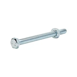 Diall Boulon-10 boulons tête héxagonale acier zingué 10 x 120 mm