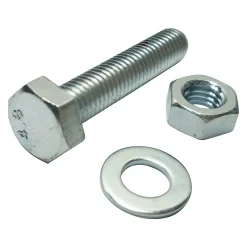 Diall 500 boulons tête héxagonale avec écrous et rondelles - assortiment