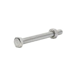 Diall 10 boulons tête héxagonale inox 8 x 80 mm