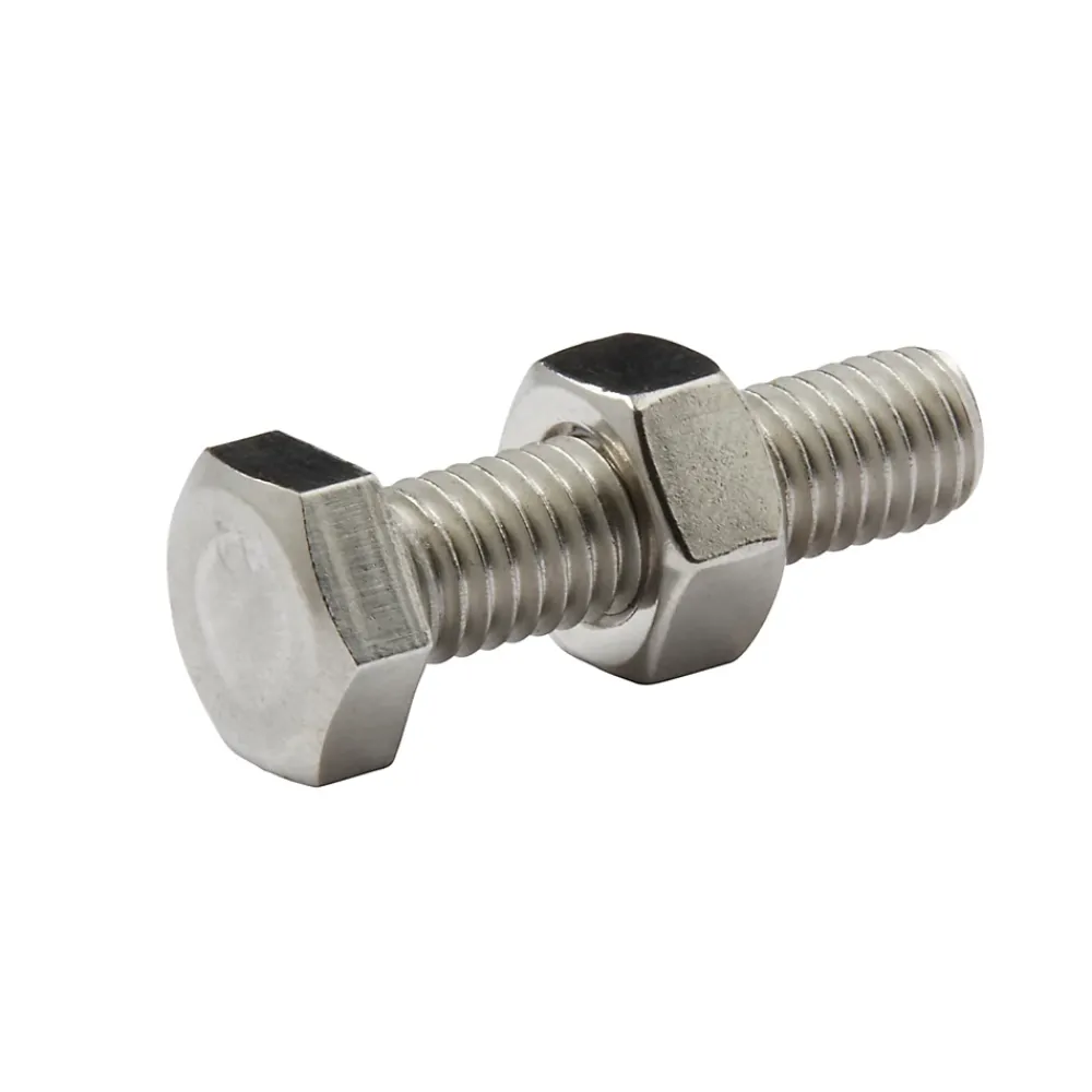 Diall 10 boulons tête héxagonale inox 8 x 30 mm