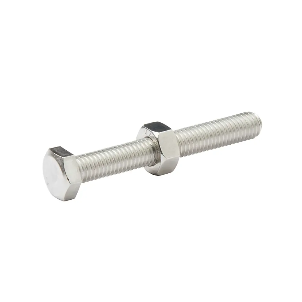 Diall 10 boulons tête héxagonale inox 8 x 60 mm