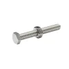 Diall 10 boulons tête héxagonale inox 6 x 45 mm