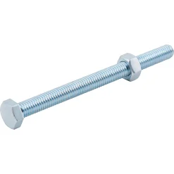 Diall 10 boulons tête héxagonale zingué 8 x 100 mm