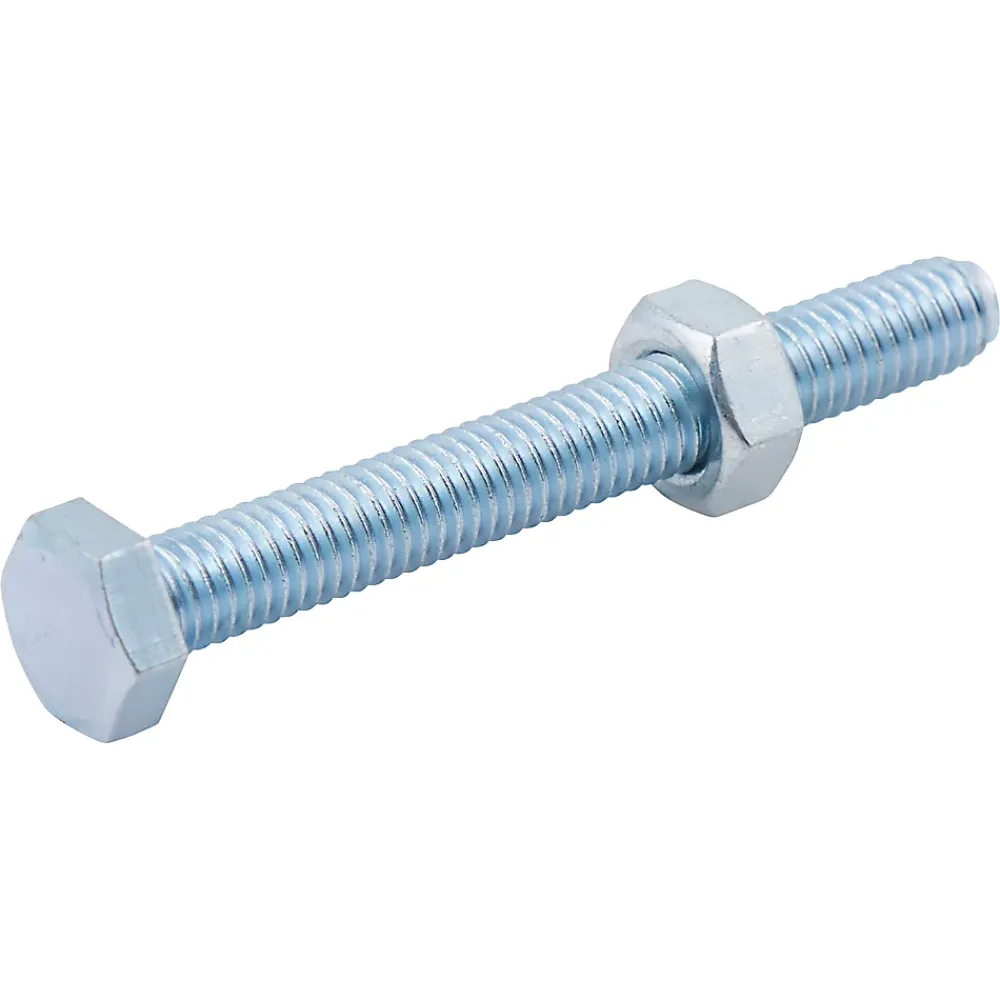 Diall Boulon-10 boulons tête héxagonale zingué 6 x 50 mm
