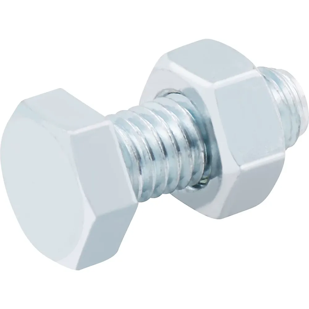 Diall Boulon-10 boulons tête héxagonale zingué 8 x 20 mm