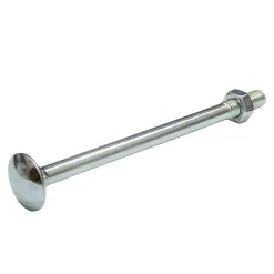 Diall 5 boulons tête ronde collet carré 10 x 110 mm