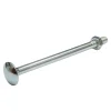 Diall 10 boulons tête ronde collet carré 6 x 60 mm