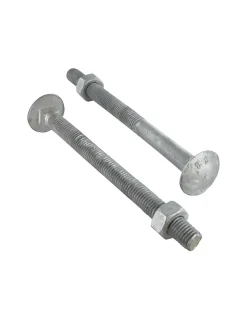 Vis Express Boulon (vendu avec Ecrou) TRCC JAPY tête ronde collet carré M16X210 Filetée sur 100 Classe 6.8 Forte tenue - 10 pièces
