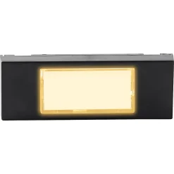 Blyss Bouton de sonnette filaire lumineux noir horizontal