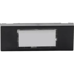 Blyss Bouton de sonnette filaire lumineux noir horizontal