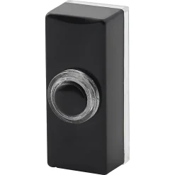 Blyss Sonnette Et Carillon-Bouton de sonnette filaire lumineux noir
