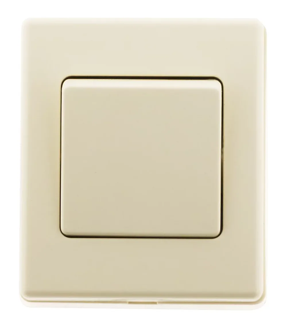 Zenitech Bouton poussoir 10A saillie - blanc - Beijing -