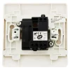 Zenitech Bouton poussoir bornes auto - blanc - Venus -