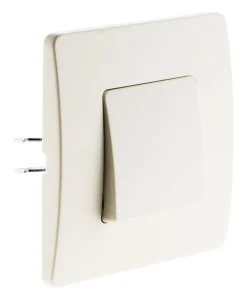 Zenitech Bouton poussoir bornes auto - blanc - Venus -
