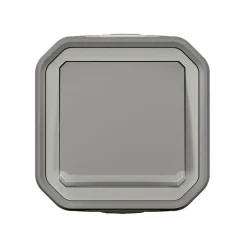 Legrand Bouton poussoir lumineux Plexo gris en saillie