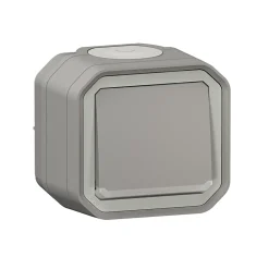 Legrand Bouton poussoir lumineux Plexo gris en saillie