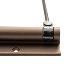 Hardwarexchange Ferme-Porte-Bras à ressort ferme porte, a corps très fin en Aluminium anodisé bronze
