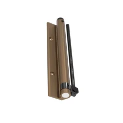 Hardwarexchange Ferme-Porte-Bras à ressort ferme porte, a corps très fin en Aluminium anodisé bronze