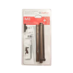 Hardwarexchange Ferme-Porte-Bras à ressort ferme porte, a corps très fin en Aluminium anodisé bronze