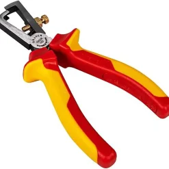 Bruder Mannesmann Pince À Dénuder-Brüder Mannesmann M10608 Pince à dénuder VDE 160 mm, acier chrome-vanadium, poignées bi-matière