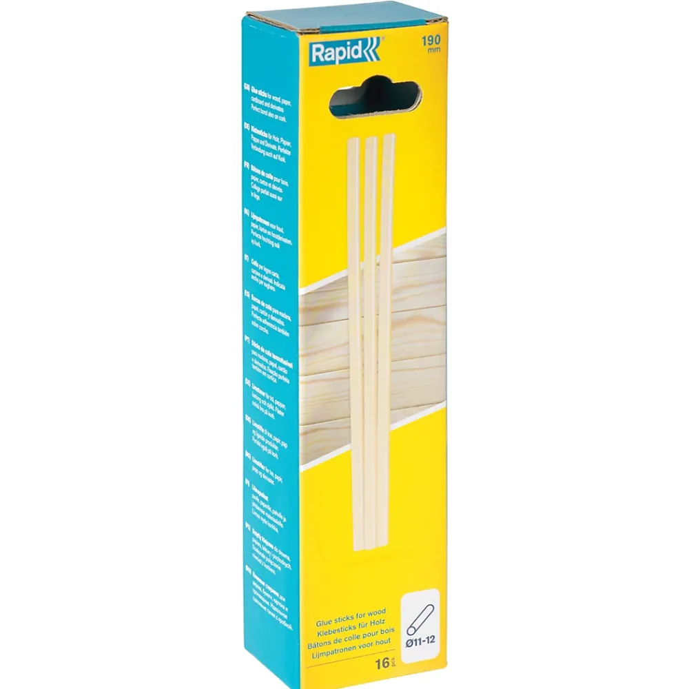Rapid Bâton de colle bois 190 mm , 16 pièces