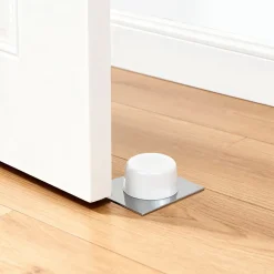 Diall Butoir De Porte-Butoir adhésif blanc Inox ø52 x Hauteur 26 mm