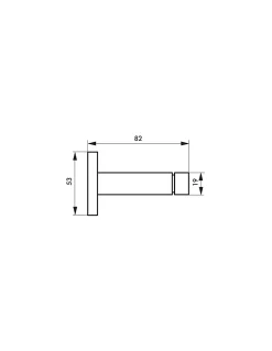 Thirard Butoir De Porte-Butoir balustre, fixation au mur, inox, diamètre 53x82mm -