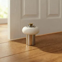 Diall Butoir De Porte-Butoir monture chrome à vis Caoutchouc