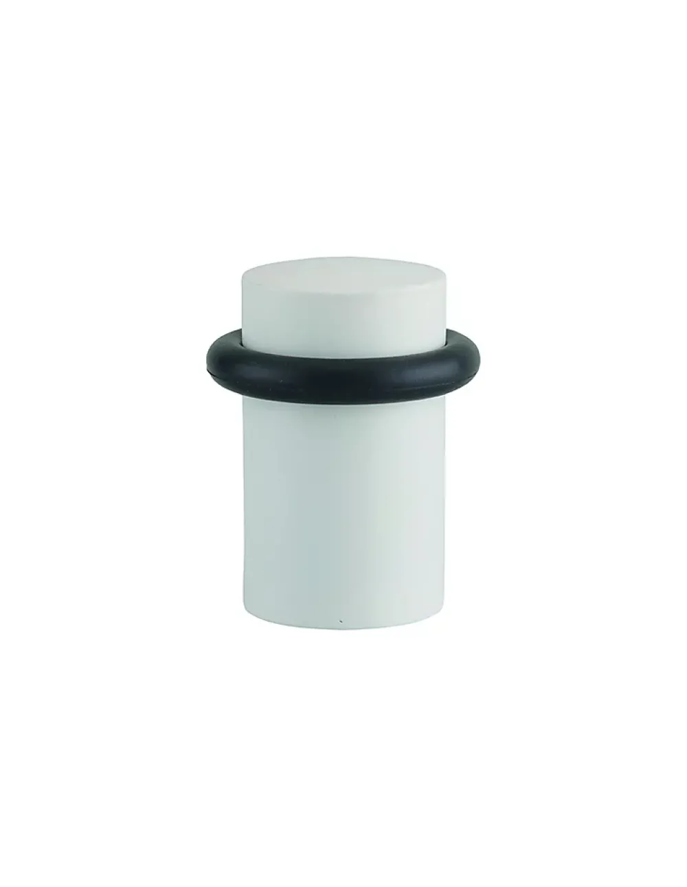 Thirard Butoir à visser, fixation au sol, diamètre 25x42mm, blanc -