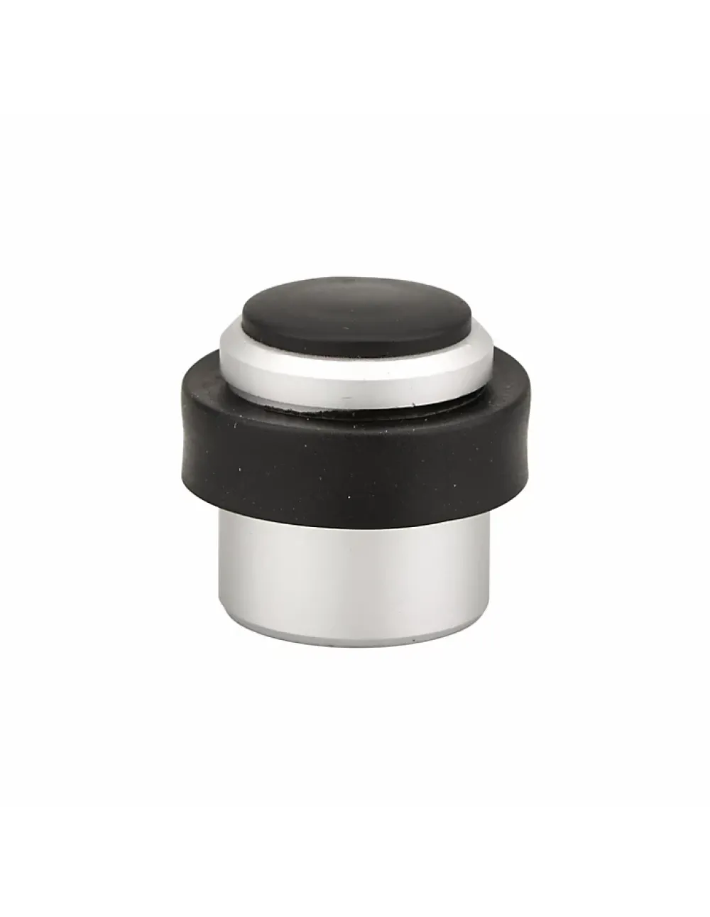Thirard Butoir à visser, fixation au sol, aluminium, diamètre 38.5mm, hauteur 37mm, noir-